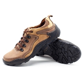 KENT Sapatos masculinos de couro Trapery 207 marrom castanho 1