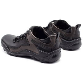 KENT Sapatos masculinos de couro Trapery 207 preto 1
