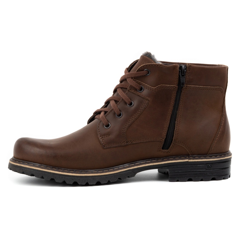 Polbut Botas de neve masculinas J35 marrons marrom 1
