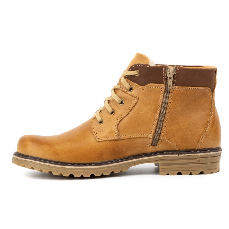 Polbut Botas de neve masculinas J35 vermelhas laranja 1