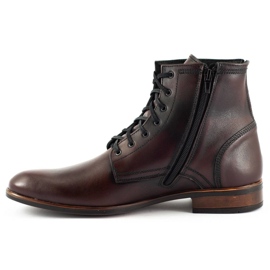 Olivier Botas masculinas de couro Chelsea 287 Św kabir marrom 1
