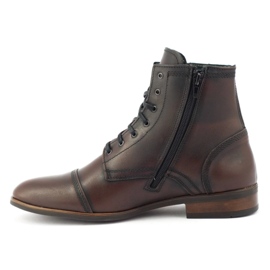 KENT Botas masculinas de couro Chelsea 287D Św kabir castanho 1