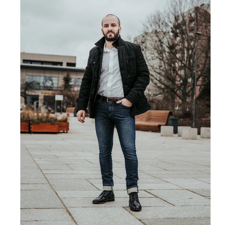 KENT Botas masculinas de couro Chelsea 287D Św pretas preto 2