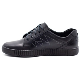 Polbut Sapatos masculinos casuais J66 pretos com prata multicolorido 1 Polbut Sapatos masculinos casuais J66 pretos com prata multicolorido 1