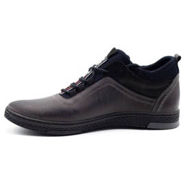 Polbut Botas de inverno cinza masculinas K27F 1