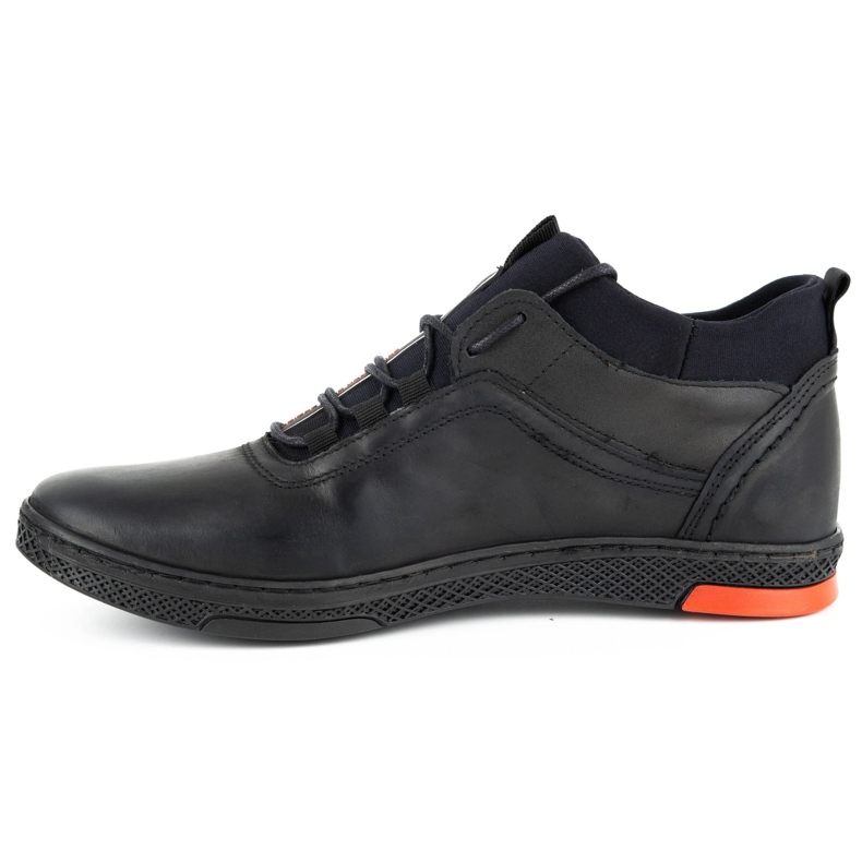 Polbut Botas de inverno masculinas negras K27F preto 1