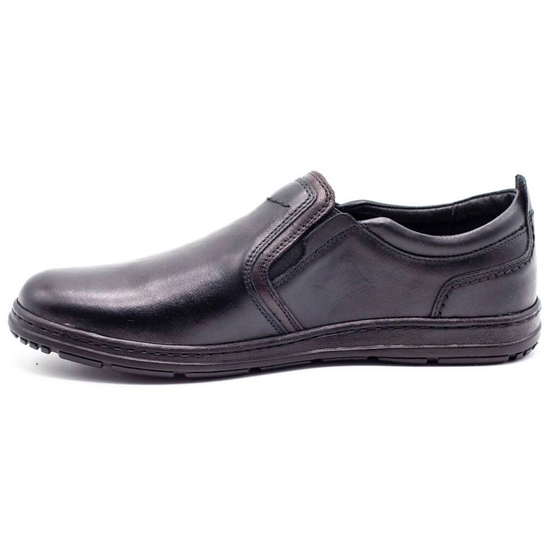 Joker Mocassins de couro preto masculino 535 1