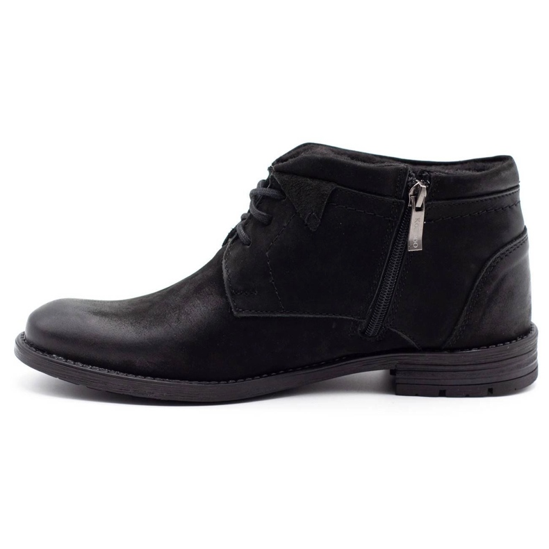 KOMODO Botas de inverno masculinas negras 834K preto 1