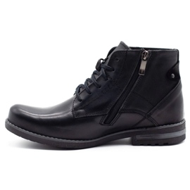 KOMODO Botas de inverno masculinas negras 731K preto 1