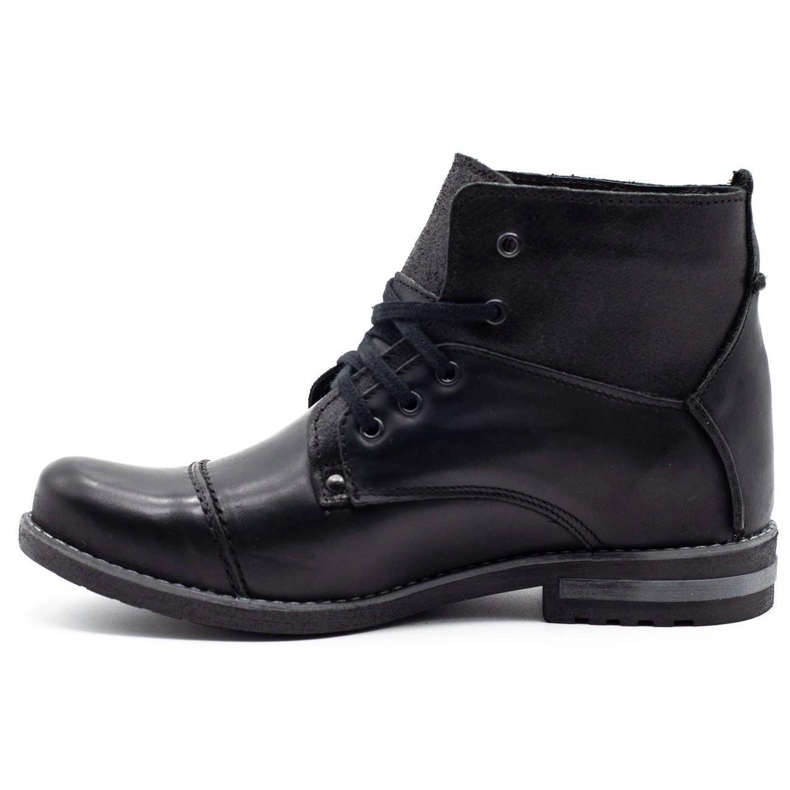 KOMODO Botas de inverno masculinas negras 812K preto 1