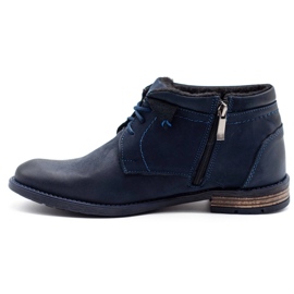KOMODO Sapatos de inverno masculino 834K azul marinho 1