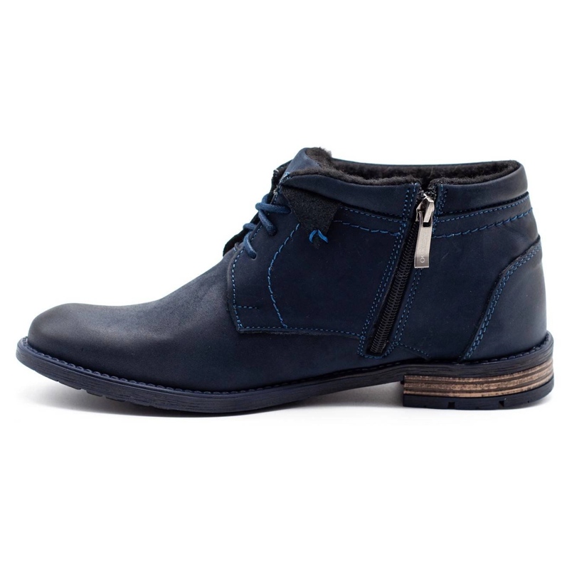 KOMODO Sapatos de inverno masculino 834K azul marinho 1