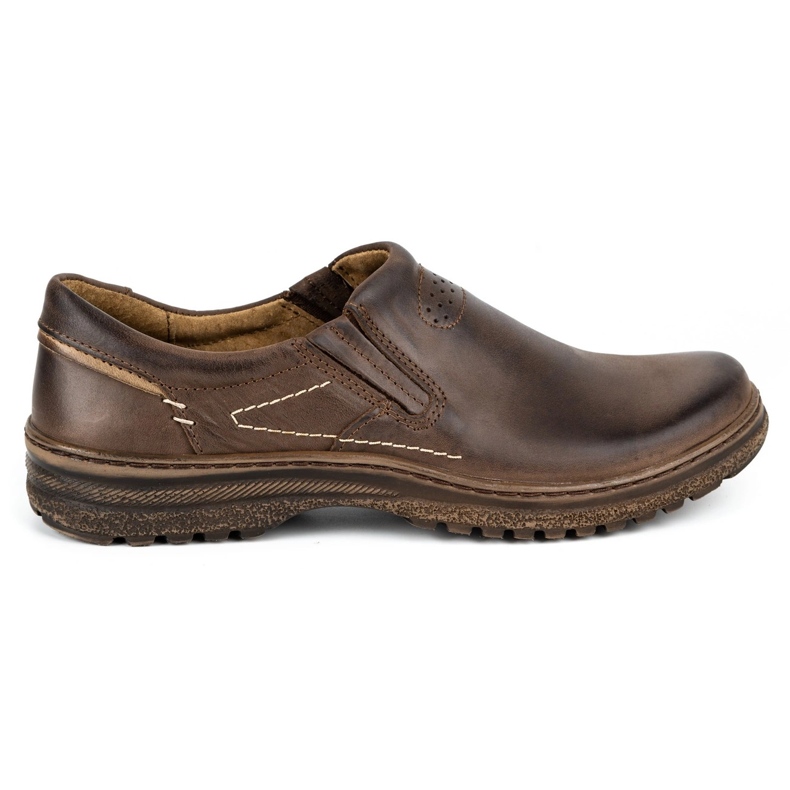 KOMODO 869 sapatos masculinos casuais marrons castanho 1