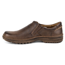 KOMODO 869 sapatos masculinos casuais marrons marrom 2