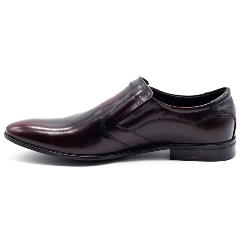 Lukas Sapatos masculinos formais slip-on 284 cereja vermelho 1