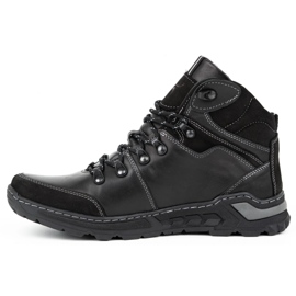 KENT Botas de inverno masculinas negras 514 preto 1