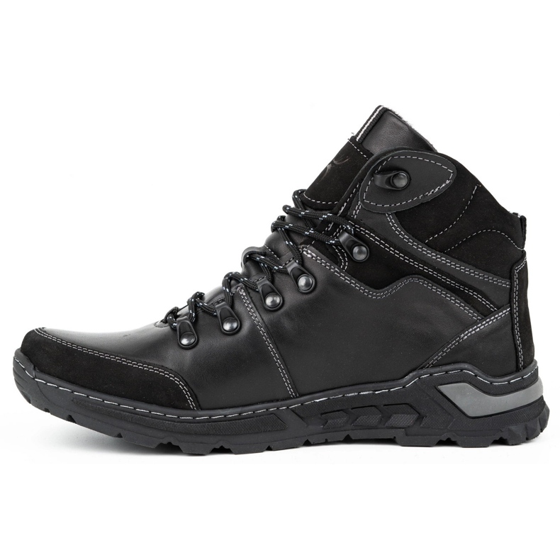 KENT Botas de inverno masculinas negras 514 preto 1