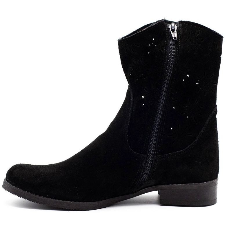 Olivier Botas pretas confortáveis ​​Janet com orifícios preto 1