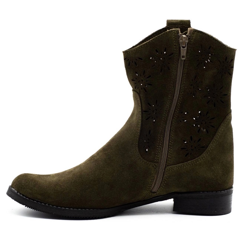 Olivier Botas Janet com orifícios verdes confortáveis 1