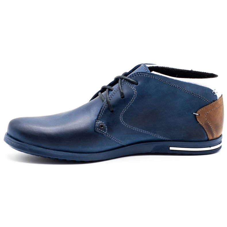Polbut Sapatos isolados masculinos C37F azul marinho com branco azul-marinho multicolorido 1