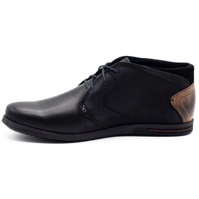 Polbut Sapatos isolados masculinos negros C37F preto 1