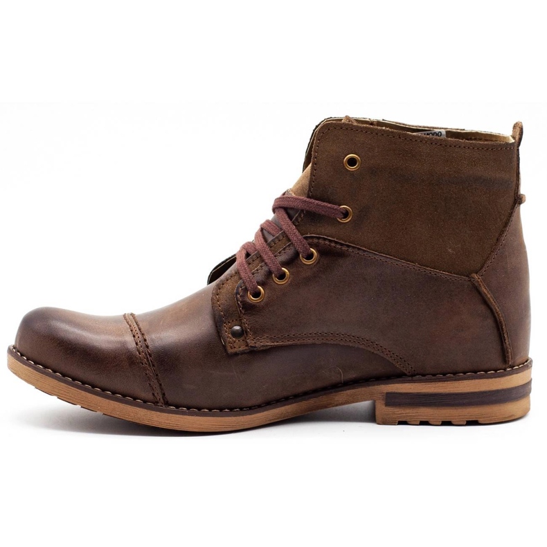 KOMODO Botas de inverno masculinas 812K marrons castanho 1
