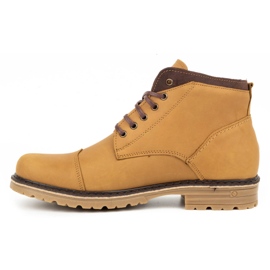 Polbut Sapatos de inverno masculinos vermelhos C15 laranja 2