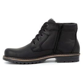 Polbut Botas de neve masculinas J35 pretas preto 1