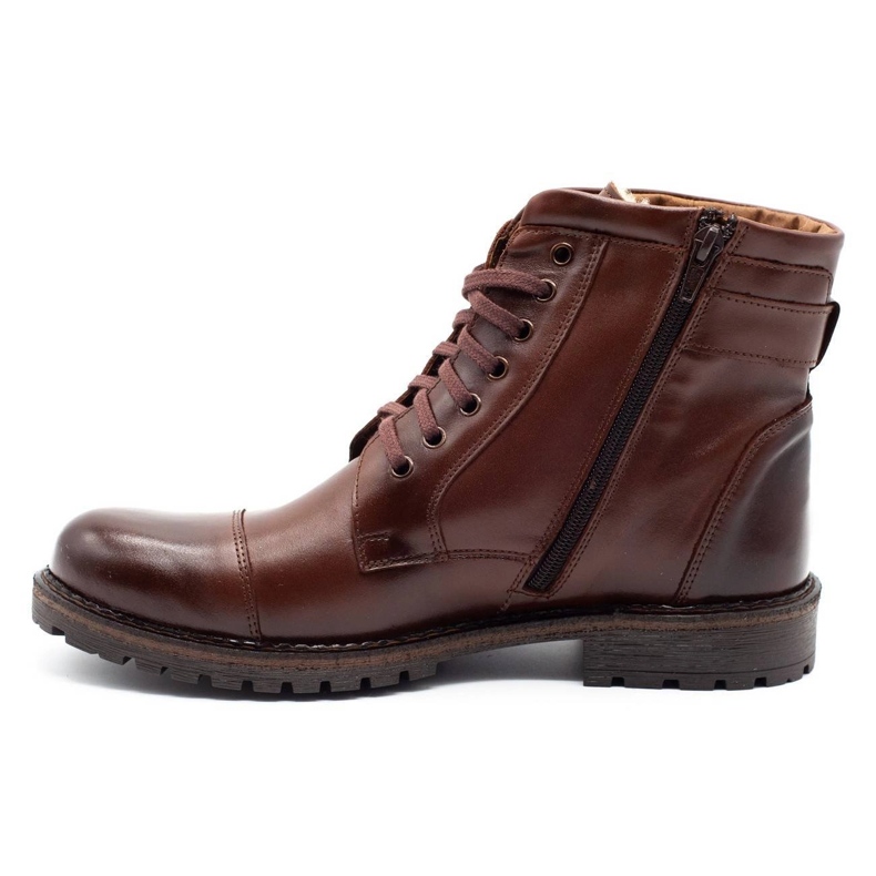 Mario Pala Botas de neve masculinas de 910 MP marrom escuro castanho 1