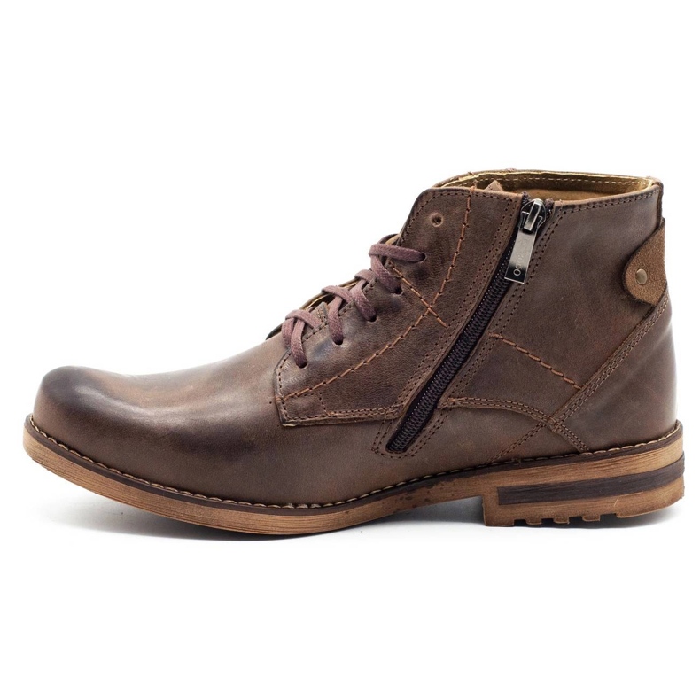 KOMODO Botas de inverno masculinas marrons 731K marrom 1