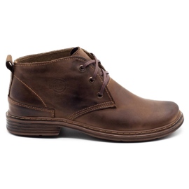 Polbut Botas quentes masculinas marrons 191F marrom castanho 1