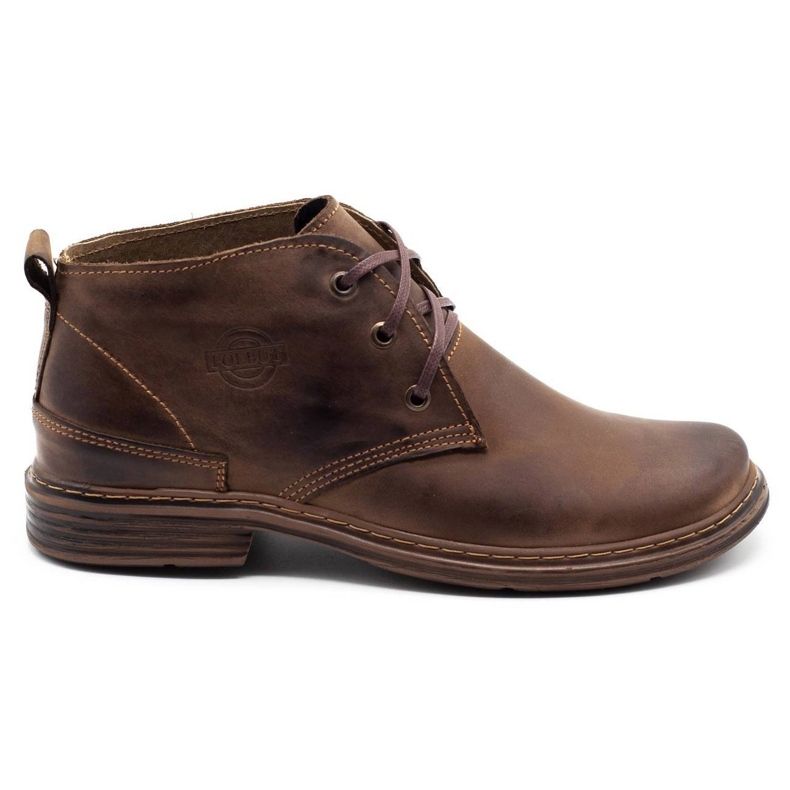 Polbut Botas quentes masculinas marrons 191F marrom castanho 1