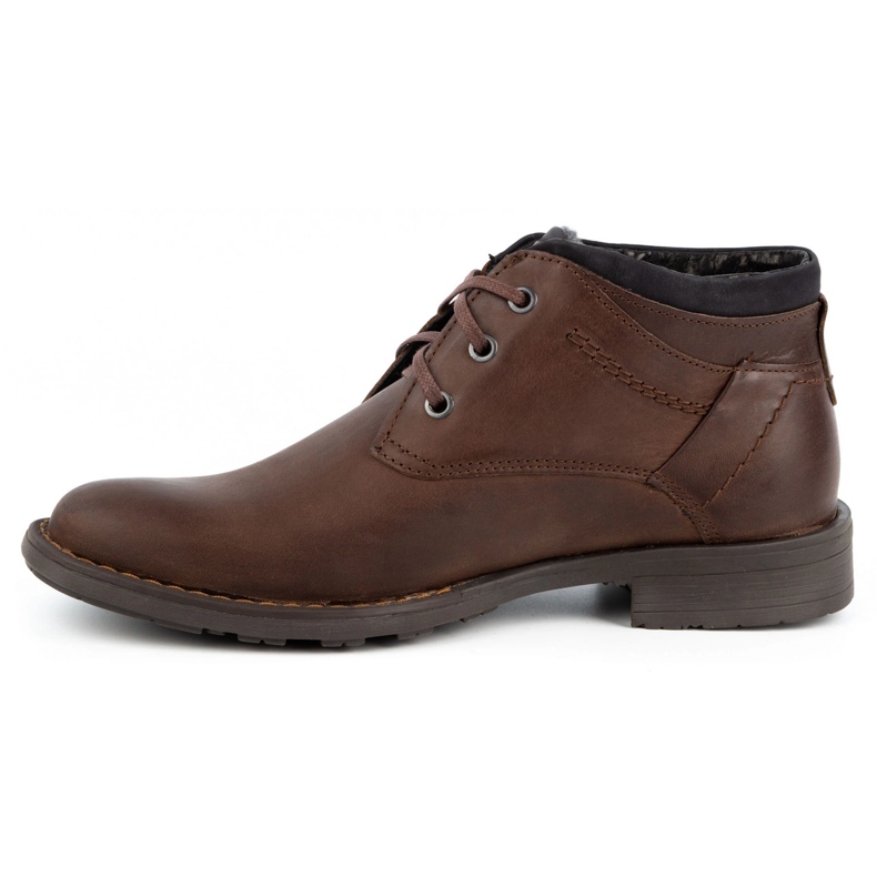 Polbut Sapatos masculinos com isolamento J38S marrom escuro castanho 2