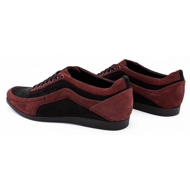 Polbut Sapatos casuais masculinos 2101P bordô vermelho 1