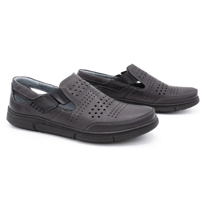 Polbut Sapatos de verão masculinos cinza J53 1