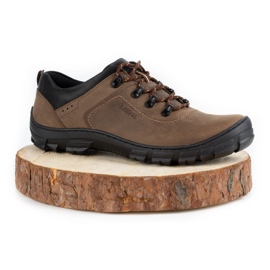 Kampol Sapatos de trekking masculinos 36 oliva verde 1