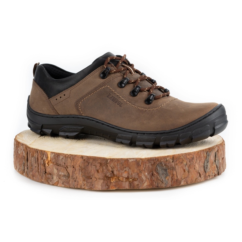 Kampol Sapatos de trekking masculinos 36 oliva verde 1