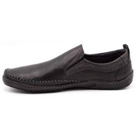 Mario Pala Brogues masculinos, mocassins 531 pretos 1