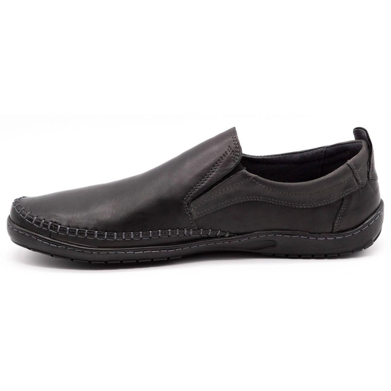 Mario Pala Brogues masculinos, mocassins 531 pretos 1