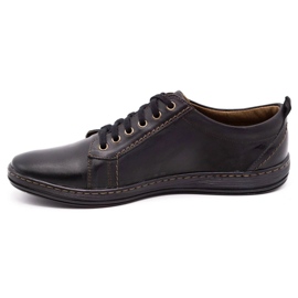 Olivier Sapatos de couro masculino 695 MP pretos marrom 1
