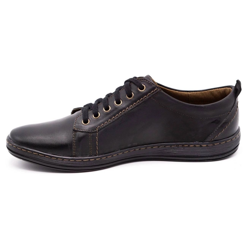 Olivier Sapatos de couro masculino 695 MP pretos marrom 1