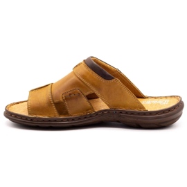 Polbut Chinelos masculinos 358 vermelhos laranja 1