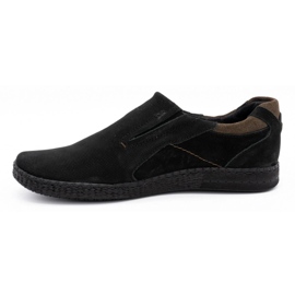 KOMODO Mocassins masculinos negros 862L preto 1