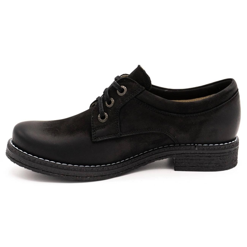 ButBal Sapatos de couro feminino 656B preto 1