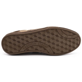 Sapatos masculinos de couro Olivier 236GT marrom 1
