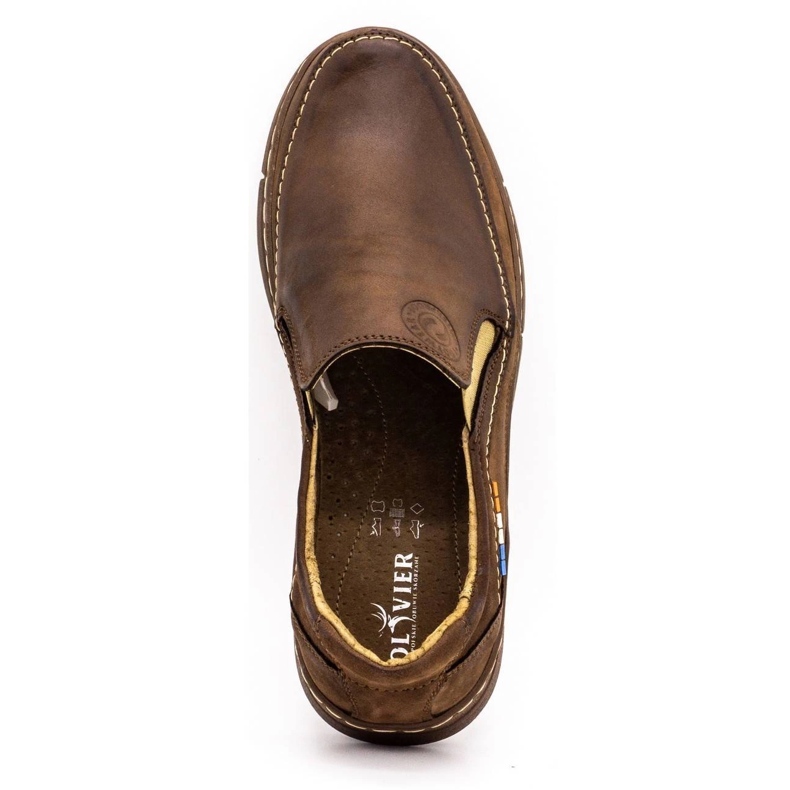 Olivier Sapatos masculinos deslizantes 283GT marrons castanho 1