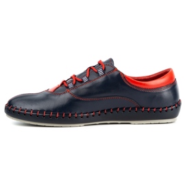 Olivier Sapatos masculinos casuais 312K grão azul marinho 1