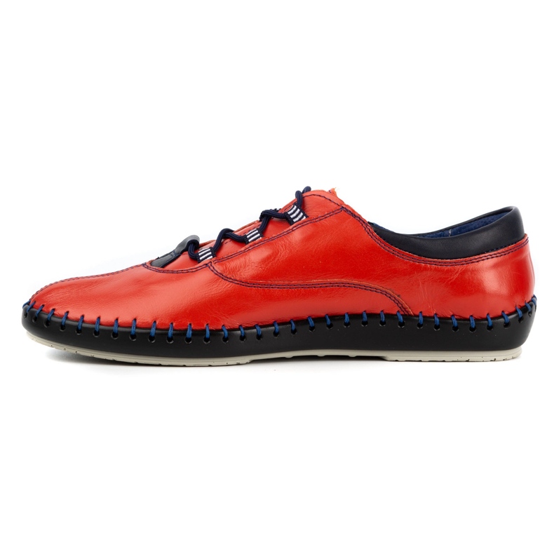 Olivier Sapatos masculinos casuais 312K grão vermelho 1