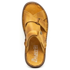 Polbut Chinelos masculinos 024 vermelhos laranja 2