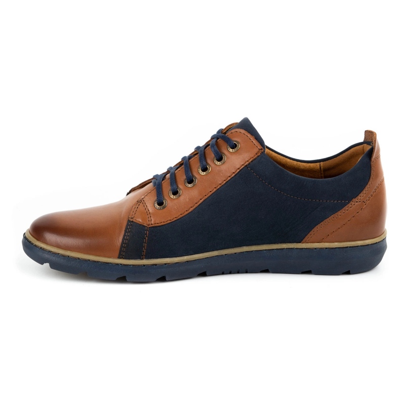 Kampol Sapatos masculinos casuais marrons 61 marrom 1